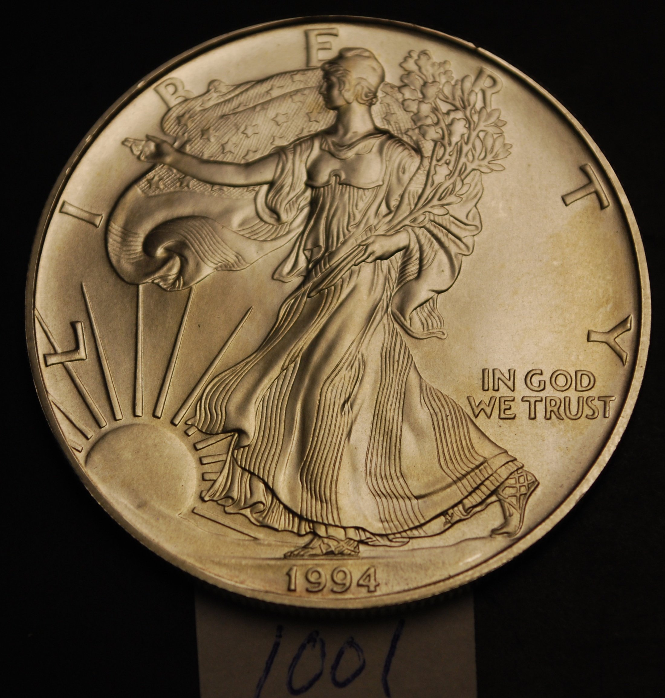 1994 US 999 SILVER EAGLE OUNCE OZ $1 DOLLAR COIN BU UNC at